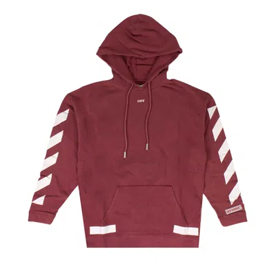 Pre-owned Off-white Diags Arrows Hooded Sweatshirt 'red' | Men's Size M