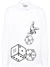 Off-white Dices Poplin Shirt In White
