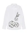 Off-white Dices Poplin Shirt In White