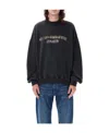 Off-white Digit Bacchus Over Crewneck Black Multic In Black