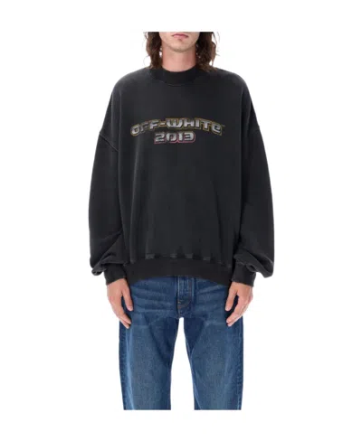 OFF-WHITE OFF-WHITE LOGO PRINTED CREWNECK SWEATSHIRT