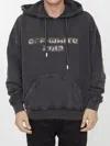 Off-white Off White™ Black Hoodie With Print In Multi
