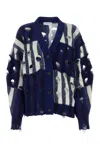 Off-white Mohair-blend Oversized Cardigan