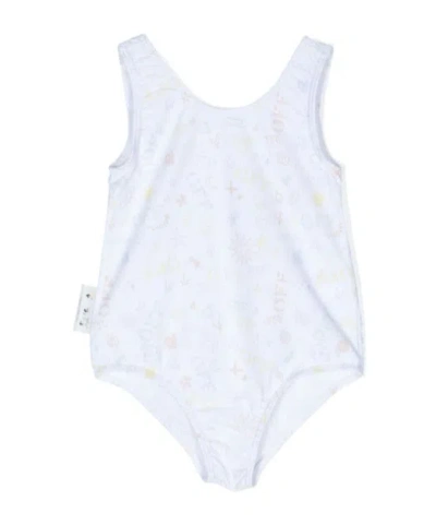 Off-white Doodle-print Swimsuit In White
