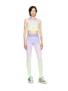 Off-white Double Arrows Aop Leggings In Purple