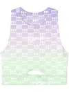 Off-white Double Arrows Sports Bra In Purple