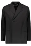 Off-white Double-breasted Jacket In Black