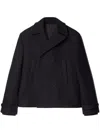 Off-white Double-breasted Peacoat In Blue