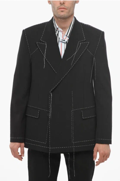 Off-white Stitch Blazer In Black