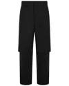 Off-white Double Layer Carpenter Pants In Black