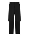 Off-white Double Layer Carpenter Pants In Black