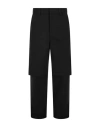 Off-white Double Layer Carpenter Pants In Black