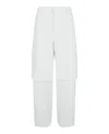 Off-white Double Layer Carpenter Pants In White