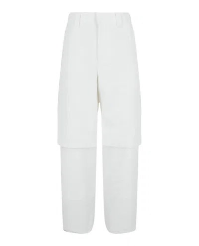 Off-white Double Layer Carpenter Pants In White