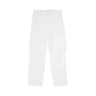 Pre-owned Off-white Double Layer Carpenter Pants 'white' | Men's Size M