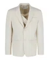 Off-white Double Pap 2butt Drill Blazer In Beige