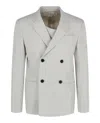 Off-white Man Suit Jacket Light Grey Size 34 Virgin Wool In Beige