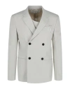 Off-white Man Suit Jacket Light Grey Size 34 Virgin Wool In Beige