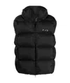 Off-white Down-feather Logo-print Gilet In Black