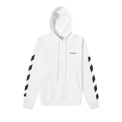 Pre-owned Off-white Drag Helvetica Over Hoodie 'white/black'