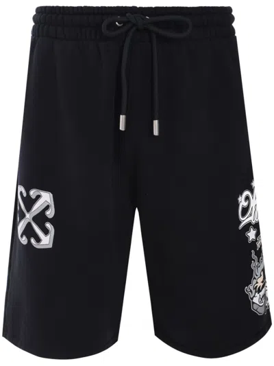 Off-white Dragon Shorts In Black