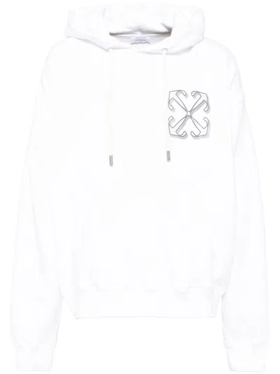 Off-white Dragon Skate Hoodie In White