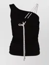 Off-white Ruched One-shoulder Top