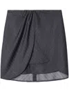 Off-white Minirock Mit Nadelstreifen In Grey