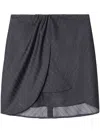 Off-white Minirock Mit Nadelstreifen In Grey