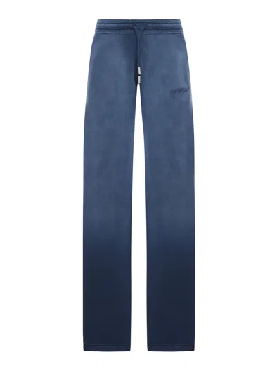 Off-white Drawstring Casual Pants In Blue