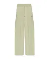 Off-white Logo-embroidered Cargo Pants In Green