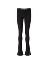 Off-white Drawstring Fastening Leggings In Black