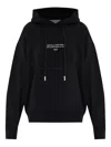 Off-white Drawstring Logo-detail Hoodie In Black