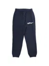 Off-white Drawstring Logo-print Track Pants In Blue
