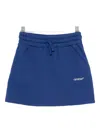 Off-white Drawstring Mini Skirt In Blue