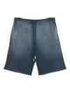 Off-white Drawstring Ombre-effect Shorts In Blue