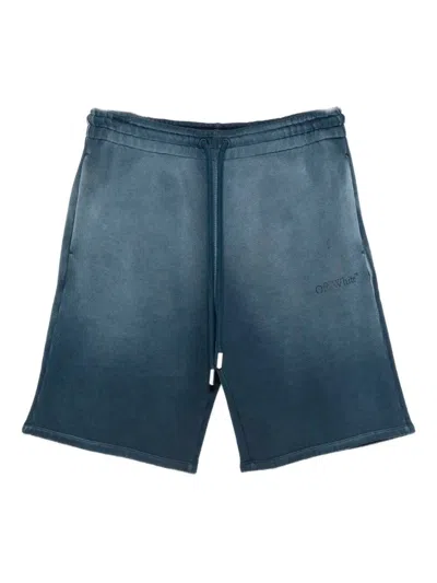 OFF-WHITE OFF-WHITE LOGO PRINTED DRAWSTRING SHORTS