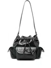 Off-white Dumbo Drawstring Bucket Bag In Black
