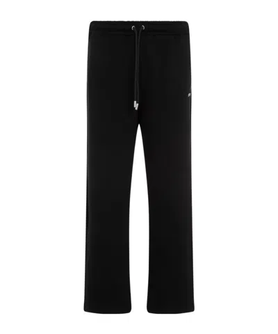 Off-white Drawstring Straight Leg Pants In Black