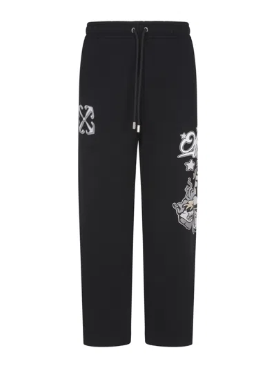 Off-white Drawstring Sweatpants In Black