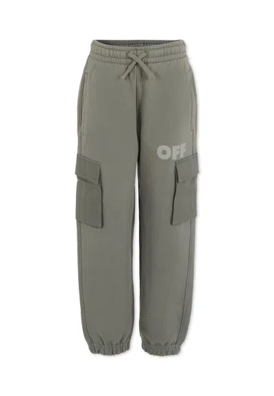Off-white Drawstring Sweatpants In Gray