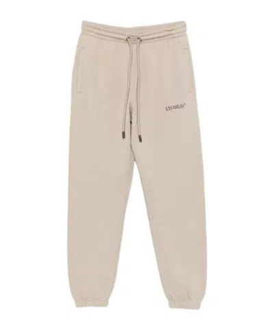 Off-white Drawstring Track Pants In Neutral