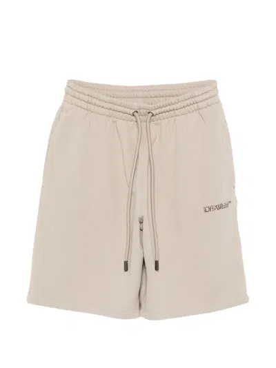 Off-white Drawstring Track Shorts In Neutral