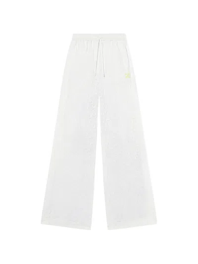 Off-white Drawstring Trousers In White