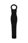 Off-white Tire-effect Ring Sleeveless Gown In 1000