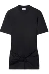 Off-white Off White Arrow Twisted T Shirt Model Dress In Black