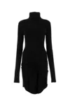 Off-white Off White Women Black Crepe Mini Dress In Black