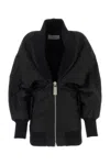 Off-white Off White Puff Dress In Black