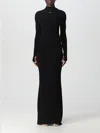 Off-white Dress In Viscose Blend In Black