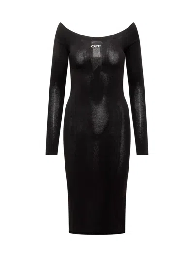 Off-white Dress With Logo